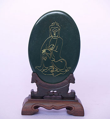 膽青瑪瑙《佛牌》