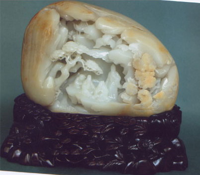 白玉籽《賞菊圖》