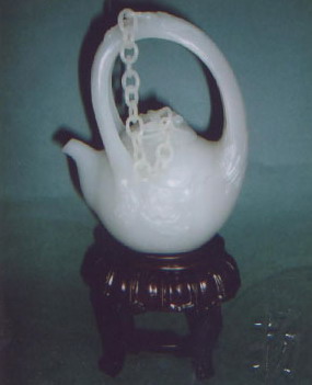 白玉籽《水仙單鏈壺》