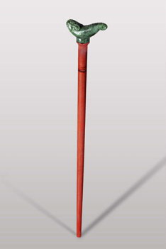 碧玉《鰲魚手杖》