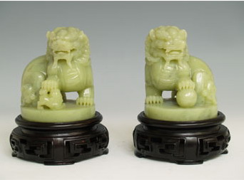 黃玉《對(duì)獅》
