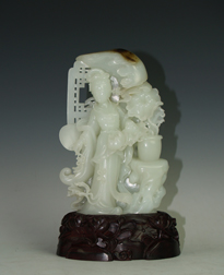 白玉籽《仕女》