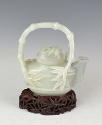 白玉籽《竹壺》