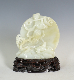 白玉籽《嫦娥奔月》