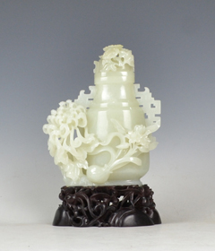 白玉籽《群仙祝壽瓶》